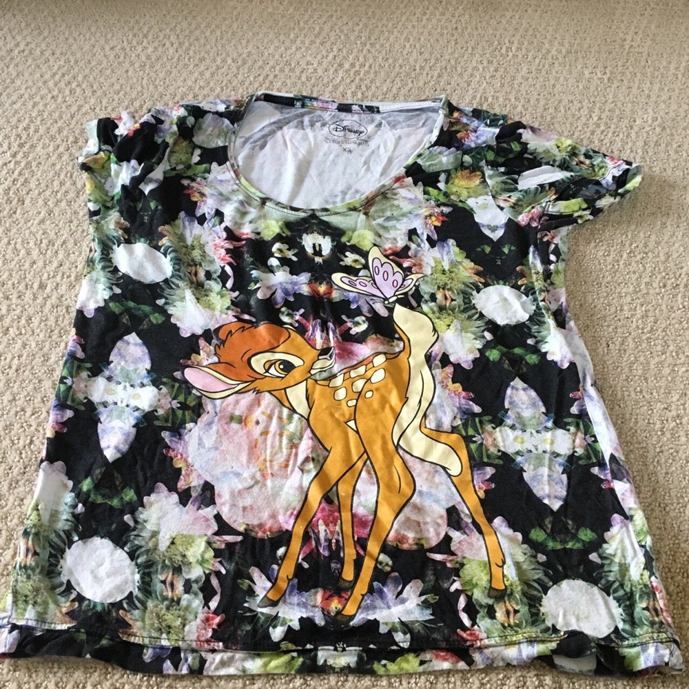 DISNEY ELEVEN PARIS BAMBI T-SHIRT SIZE SMALL